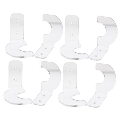 TOGEVAL 4pairs Baseball Bat Wall Mount Rack Durable Softball Holder Easy Install for Home Display and Organization Design for Baseball and Softball Collectors