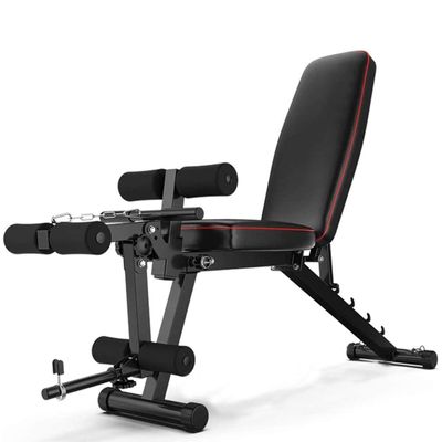 TNSSCZM Adjustable Weight Bench With Preacher Curl Attachment Home Workout Gym Weight Lifting Sit Up Abdominal Bench Incline Flat Decrease Exercise Bench Multi-Purpose