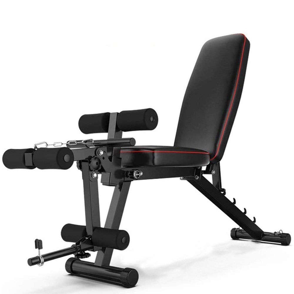 TNSSCZM Adjustable Weight Bench With Preacher Curl Attachment Home Workout Gym Weight Lifting Sit Up Abdominal Bench Incline Flat Decrease Exercise Bench Multi-Purpose