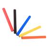 Ciieeo 5pcs Anti-slip Relay Race Sticks for Boy Girl Soft Foam Grip Lightweight Design for School Competitions Vibrant Colors Red Yellow Blue Black Orange view 1