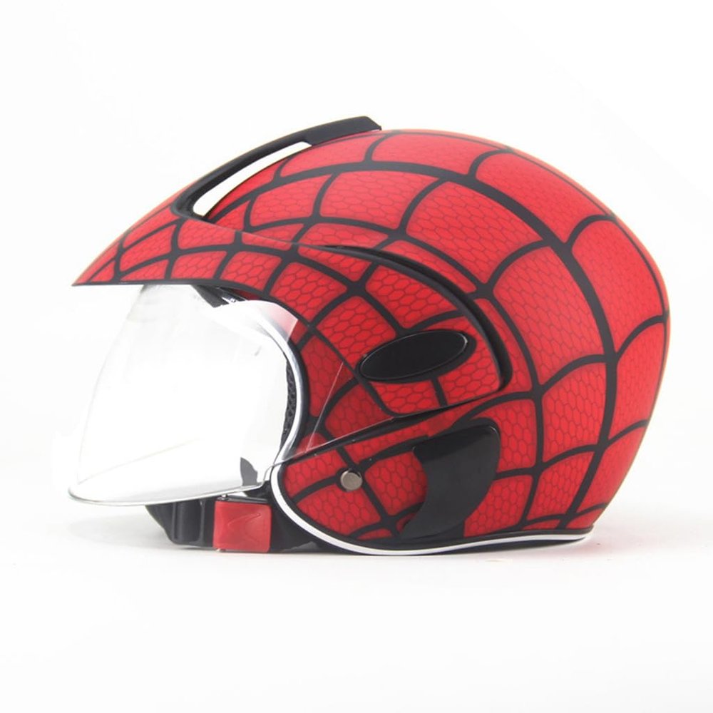 Children Motorcycle Half Helmet Youth Moped Helmet for Boys Girls Retro 3/4 Open Face Helmet Electric Scooter Kids Street Bike Helmet DOT Approved Chopper Cruiser Go-Kart ATV Helmet-D||46-56CM