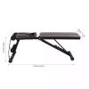 TNSSCZM Adjustable Folding Weight Bench Strength Training Bench, Lifting Utility Workout Bench Heavy Duty, Flat/Incline/Decline FID Bench Press for Home Gym, Black view 3