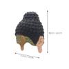 CALLARON Chinese Buddha Wig Asian Ancient Chinese Costume Accessory Headdress Cosplay Wigs Realistic Buddha Headpiece Wig for Masquerade Dress Up Party view 2