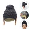 CALLARON Chinese Buddha Wig Asian Ancient Chinese Costume Accessory Headdress Cosplay Wigs Realistic Buddha Headpiece Wig for Masquerade Dress Up Party view 4