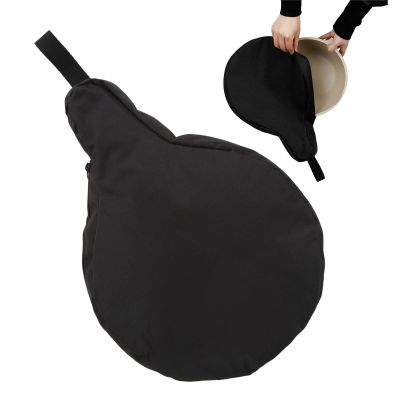 Vvikizy 600D Oxford Cloth Cast Iron Skillet Bag Camping Bag Cast Iron Skillet Bag Pouch Camping Skillet Pan Cookware Storage Bag with Handle for Camping Outdoors Cooking Utensils