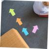 Parliky 24pcs Carpet Marking Stickers Classroom Floor Markers Sports Training Carpet Marker Flat Spot for Gym Soccer Training Signs view 2