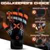 StrikoreX Goalie Gloves for Kids & Youth with 4mm Latex Palm, Strong Grip Adults & Boys Soccer Football Gloves with Fingers Save (Fluo Orange 6) view 3