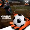 StrikoreX Goalie Gloves for Kids & Youth with 4mm Latex Palm, Strong Grip Adults & Boys Soccer Football Gloves with Fingers Save (Fluo Orange 6) view 4