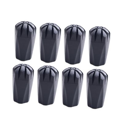 GOOHOCHY 8pcs Tips Replacement for Trekking Poles and Walking Sticks Non- Cane Tips for Hiking Outdoor Activities and Easy Storage