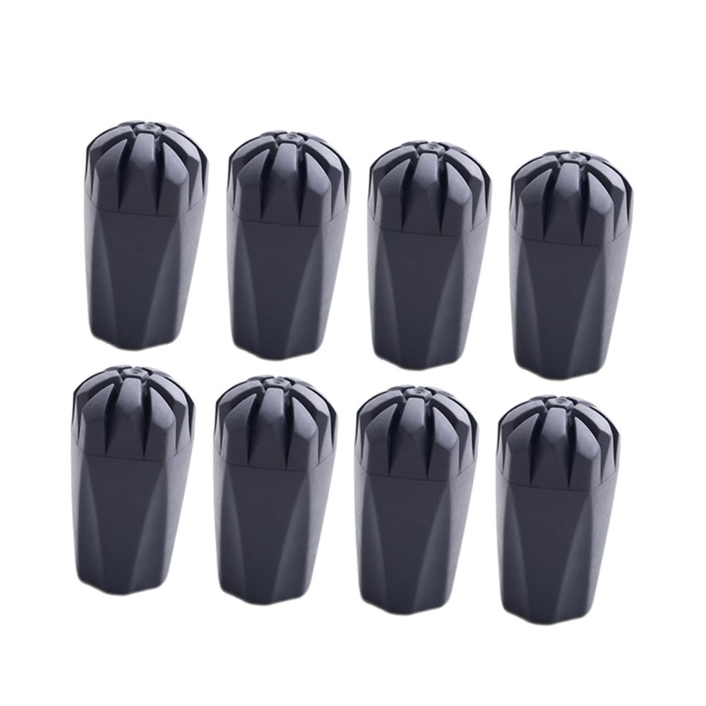 GOOHOCHY 8pcs Tips Replacement for Trekking Poles and Walking Sticks Non- Cane Tips for Hiking Outdoor Activities and Easy Storage