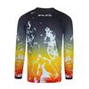 Weimostar Kids Cycling Jersey Long Sleeve Child Boy Girl Motocross T Shirt Mountain Bike Bicycle Clothes Orange Black Size YL view 2