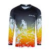 Weimostar Kids Cycling Jersey Long Sleeve Child Boy Girl Motocross T Shirt Mountain Bike Bicycle Clothes Orange Black Size YL view 3