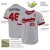 Custom Gray Baseball Jerseys Pullover Personalized Softball Shirts Sports Uniform Stitched Name Number Logo for Men Women Youth view 2