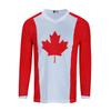 Weimostar Kids Cycling Jersey Long Sleeve Child Boy Girl Motocross T Shirt Mountain Bike Bicycle Clothing Canadian Maple Leaves Size YXS view 4