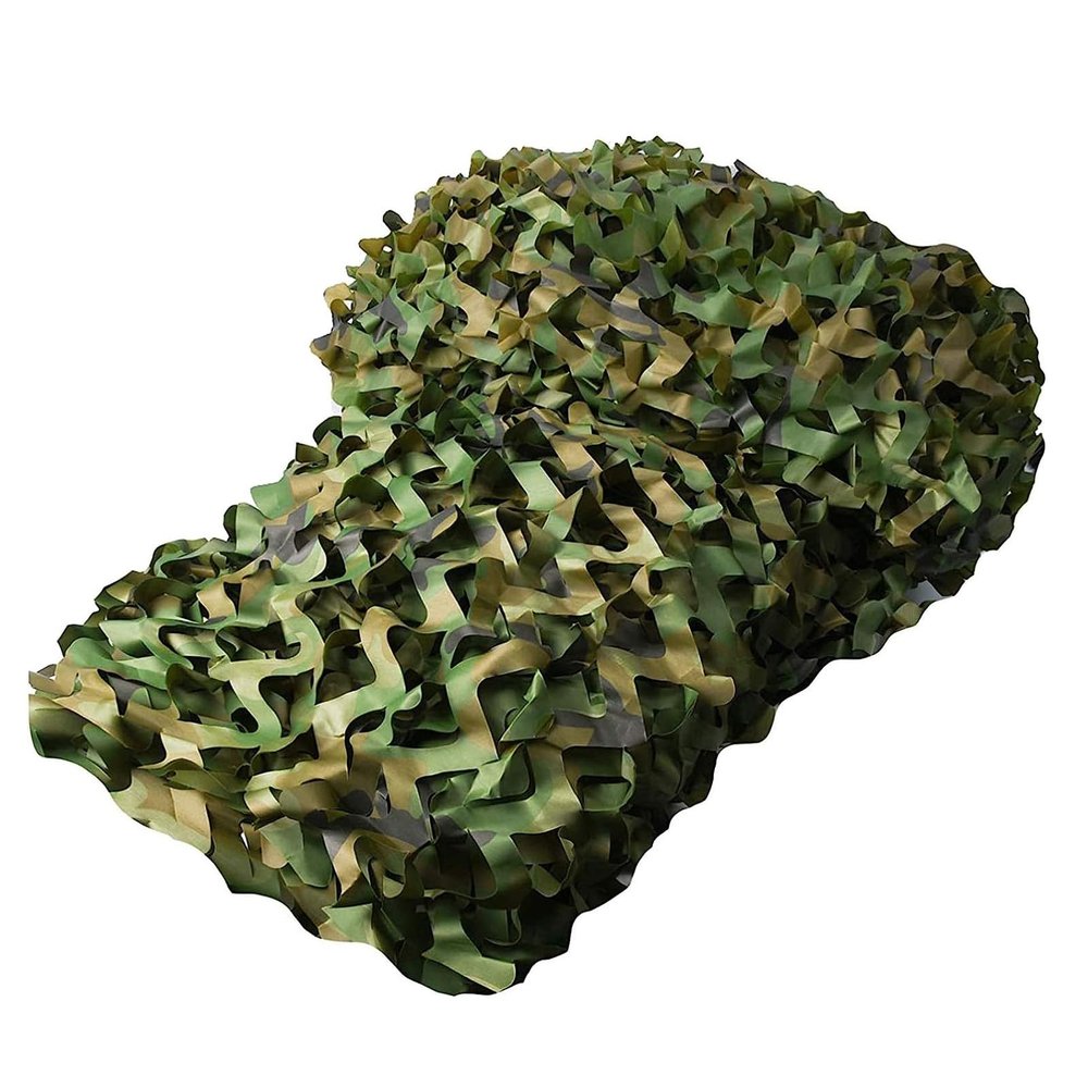 LTSRLL 1.5x1m 1.5x10m 3x5m 10x20m Camo Netting Camouflage Net Sunshade Mesh Nets for Hunting Blind Camping Outdoor Military Theme Party Decorations(Size:3x7m/10x23ft)