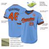 Custom Light Blue Baseball Jerseys Pullover Personalized Softball Shirts Sports Uniform Stitched Name Number Logo for Men Women Youth view 2