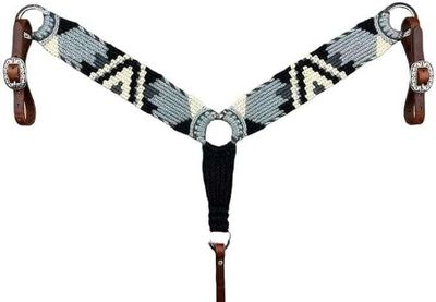 Cheval's Customize Handmade Western Mohair - Breast Collar for Horse - Multicolor Stylish and Durable Equestrian Tack Horse Equestrian Breast Collar