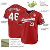 Custom Red Baseball Jerseys Pullover Personalized Softball Shirts Sports Uniform Stitched Name Number Logo for Men Women Youth view 2