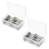 GOOHOCHY 60pcs Stainless Steel Pump Needles Storage Box for Inflating Basketballs Footballs Volleyballs and More Compact and Easy to Use view 1