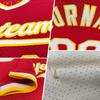 Custom Baseball Jerseys Pullover Personalized Softball Shirts Sports Uniform Stitched Name Number Logo for Men Women Youth Cream(red) view 4