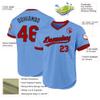 Custom Light Blue Baseball Jerseys Pullover Personalized Softball Shirts Sports Uniform Stitched Name Number Logo for Men Women Youth view 2