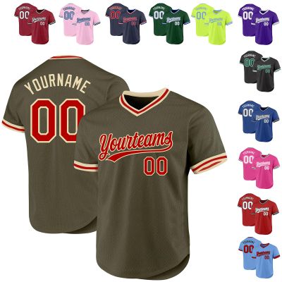 Custom Baseball Jerseys Pullover Personalized Softball Shirts Sports Uniform Stitched Name Number Logo for Men Women Youth