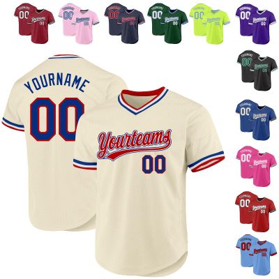 Custom Baseball Jerseys Pullover Personalized Softball Shirts Sports Uniform Stitched Name Number Logo for Men Women Youth