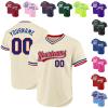 Custom Baseball Jerseys Pullover Personalized Softball Shirts Sports Uniform Stitched Name Number Logo for Men Women Youth view 1