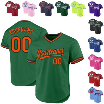 Custom Baseball Jerseys Pullover Personalized Softball Shirts Sports Uniform Stitched Name Number Logo for Men Women Youth