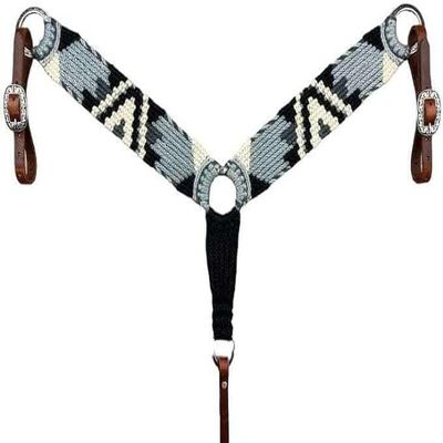Cheval's Customize Handmade Western Mohair Breast Collar for Horses, Horse Mohair Collar Equestrian Gift Breast Collars