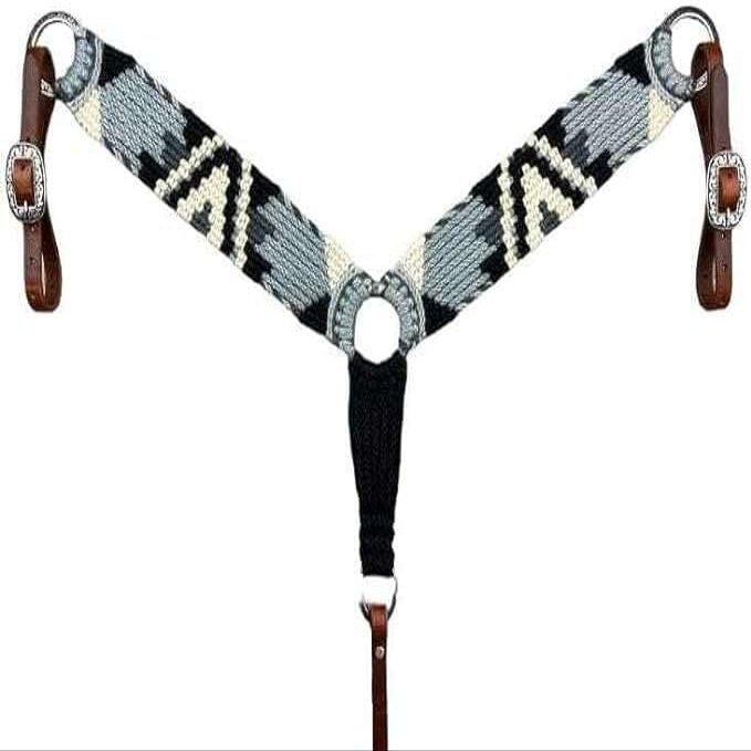 Cheval's Customize Handmade Western Mohair Breast Collar for Horses, Horse Mohair Collar Equestrian Gift Breast Collars