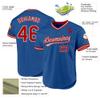 Custom Blue Baseball Jerseys Pullover Personalized Softball Shirts Sports Uniform Stitched Name Number Logo for Men Women Youth view 2