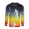 Weimostar Kids Cycling Jersey Long Sleeve Child Boy Girl Motocross T Shirt Mountain Bike Bicycle Clothes Orange Black Size YXL view 2