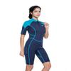 Jsnorklet Womens Wetsuit Shorty, 3mm Front Zip Neoprene Shorty Diving Suits Keep Warm in Cold Water for Swimming Snorkeling Surfing view 1