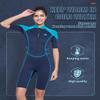 Jsnorklet Womens Wetsuit Shorty, 3mm Front Zip Neoprene Shorty Diving Suits Keep Warm in Cold Water for Swimming Snorkeling Surfing view 2
