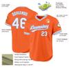 Custom Orange Baseball Jerseys Pullover Personalized Softball Shirts Sports Uniform Stitched Name Number Logo for Men Women Youth view 2