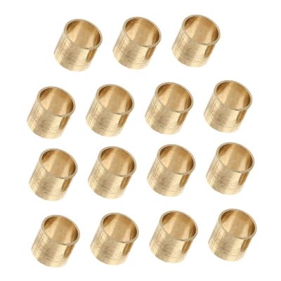 BESPORTBLE 15pcs Cue Ferrules for Billiard Cues Snooker Replacement Parts for Pool Players Lightweight Copper Tips for Enhanced Performance for Skill Levels