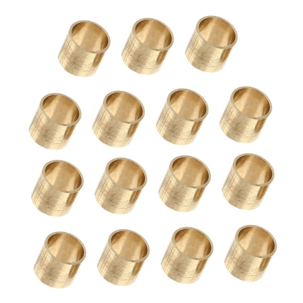 BESPORTBLE 15pcs Cue Ferrules for Billiard Cues Snooker Replacement Parts for Pool Players Lightweight Copper Tips for Enhanced Performance for Skill Levels