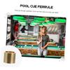BESPORTBLE 15pcs Cue Ferrules for Billiard Cues Snooker Replacement Parts for Pool Players Lightweight Copper Tips for Enhanced Performance for Skill Levels view 4