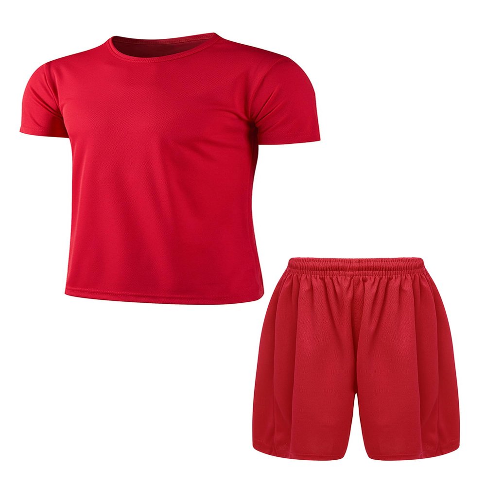 Fldy Boys Soccer Sports Training Uniforms Kids Youth Athletic Football Soccer Jersey Shirt and Shorts Kit L 5-6 Years