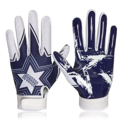 RIGWARL Football Gloves Adult Men, Youth Kids Football Gloves with Super Sticky Grip, Receiver Glove Best Gift for Adult Youth Kids Boys 8-12