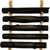 WZUOPG Wall Yoga Mat & Foam Roller Storage Organizer Shelf, Wood Heavy Duty Exercise Mats Display Stand Rack Holder, Indoor/Studio/Yoga Room, Small Space (Size : 6 Tier)-1PC- view 1