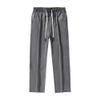 JEsilunmaMY Men's Drawstring Joggers Straight Trousers Relaxed Fit Summer Casual Sweatpants Outdoor Workout Athletic Pants (Grey,3X-Large) view 1