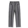 JEsilunmaMY Men's Drawstring Joggers Straight Trousers Relaxed Fit Summer Casual Sweatpants Outdoor Workout Athletic Pants (Grey,3X-Large) view 2