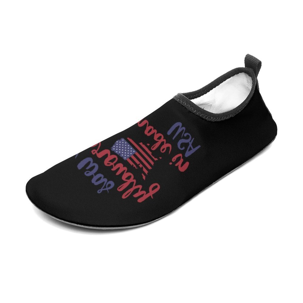 I Made in USA Water Shoes for Men Women Quick-Dry Barefoot Swim Shoes Slip-on for Beach Outdoor 11/12men