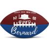 Jaydouble Custom Football College Graduation Gifts Personalized Photo Football Red and Blue Engraved Football Gifts for Coach Graduation Decorations Class of 2024 Graduation Party Favors, Design 14 view 1
