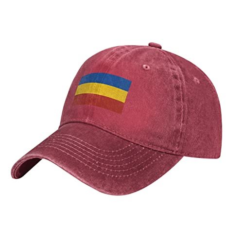 Flag of Don Cossacks Baseball Cap for Men Women Hat Vintage Cowboy Hats Adjustable Trucker Caps Red
