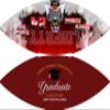 Jaydouble Custom Football College Graduation Gifts Personalized Photo Football Red Engraved Football Gifts for Coach Graduation Decorations Class of 2024 Graduation Party Favors view 3