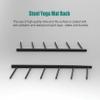 WZUOPG Yoga Mat Holder Wall Mount Home Gym Storage Rack, Commercial Heavy Duty Metal Exercise Mats Storage Organizer Shelf, Black Finish Display Stand (Size : 8 Tier)-1PC- view 3