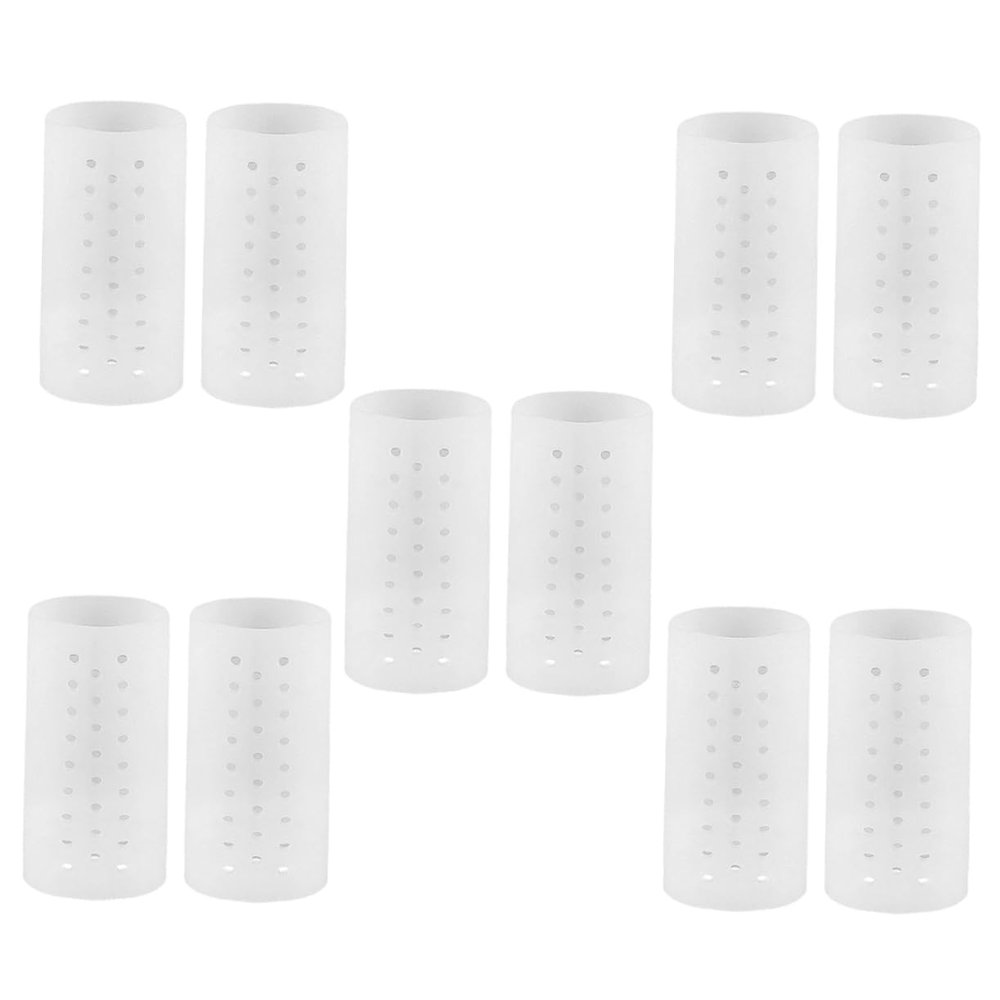 FRCOLOR Sleeves 5 Pairs Toe Protectors Breathable Toe Sleeve for Socks and Shoes